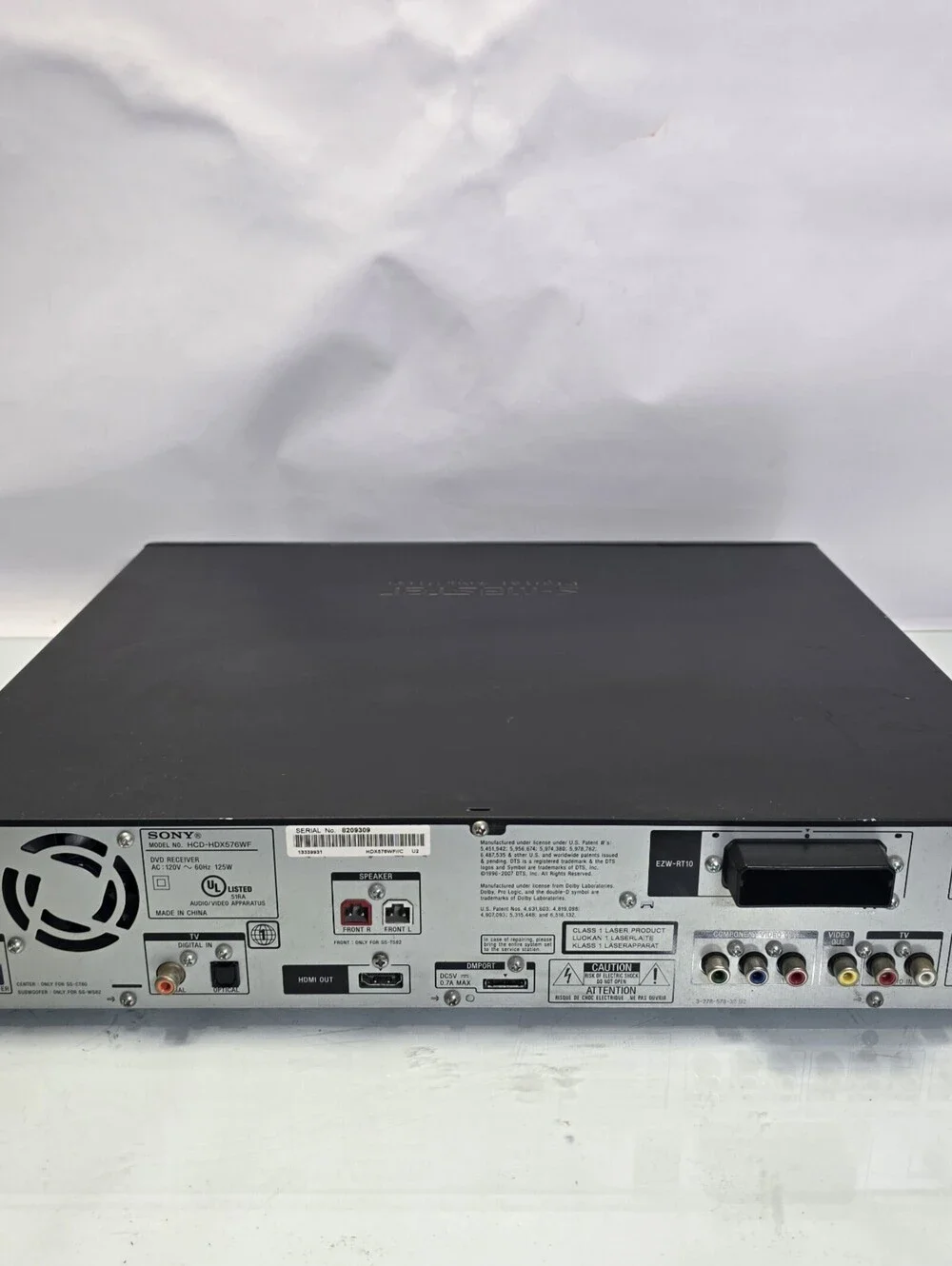 Sony DAV-HDX576WF 5-Disc DVD Home Theater Receiver HDMI S-AIR Manual Included